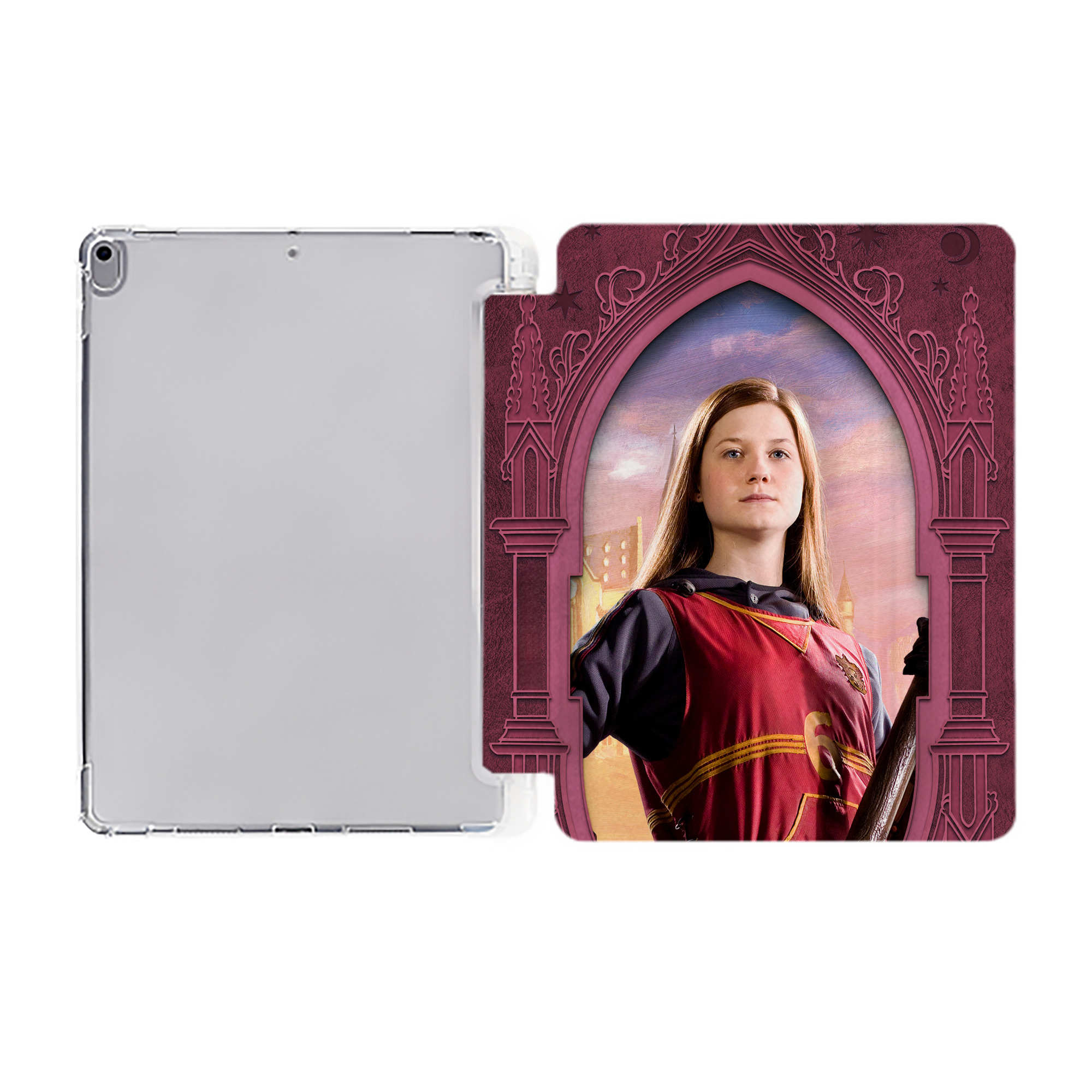 （画像用） Harry Potter ハリー・ポッターシリーズ IPad ケース ペン収納付き 三つ折りスタンド PUレザー×シリコン 対応機種9.5/10.5/10.9インチ